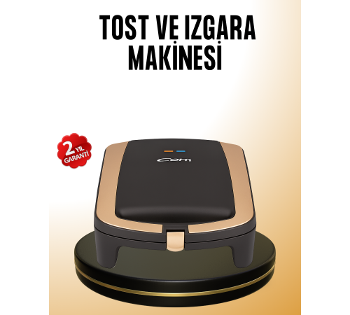 Tost Makinesi Hızlı Pişirme Teknolojisi 1500 Watt