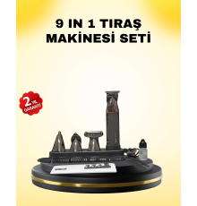 9’u 1 Arada Bakım Seti Güçlü Motorlu Saç Sakal Burun Kulak Trimmer