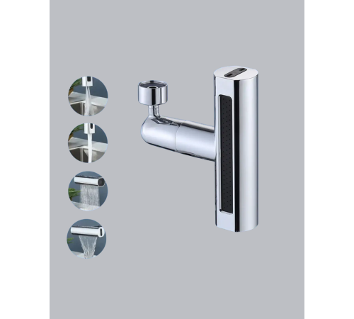 4 Fonksiyonlu Musluk Başlığı 360 Derece Dönebilen ve Su Tasarruflu