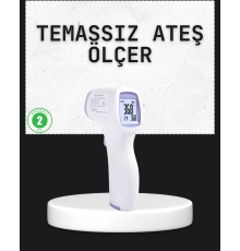 Temassız Termometre Hızlı Ölçüm Güvenli Dijital Ateş Ölçer