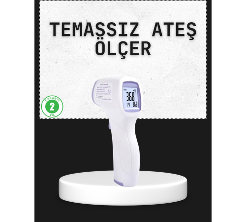 Temassız Termometre Hızlı Ölçüm Güvenli Dijital Ateş Ölçer