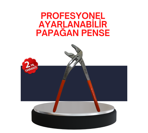 Dayanıklı Çelik Papağan Pense Ergonomik Yalıtımlı Sap