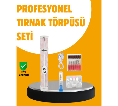 Ergonomik Saplı 20.000 RPM Hız Kontrollü Manikür Pedikür Makinesi