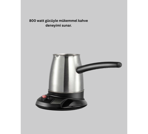800W Paslanmaz Elektrikli Cezve Gizli Rezistans ve Ergonomik Kulp