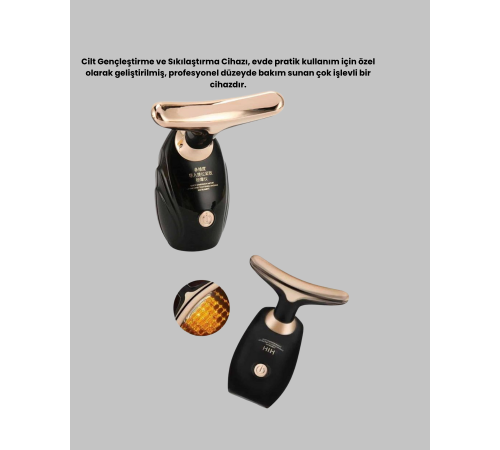 Yüz ve Boyun İçin Cilt Sıkılaştırma ve Kolajen Artırıcı Bakım Cihazı