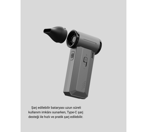 Çok Fonksiyonlu Şarjlı Hava Üfleme ve Vakum Makinesi