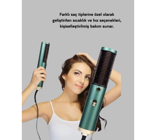 Güçlü İyonik Saç Kurutma Makinesi 3 Kademeli Isı ve 360° Dönebilen Kablo