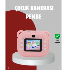 Anında Baskı Özellikli Çocuk Kamerası – 24MP HD Çift Lens, 32GB Hafıza ve Oyun Modu