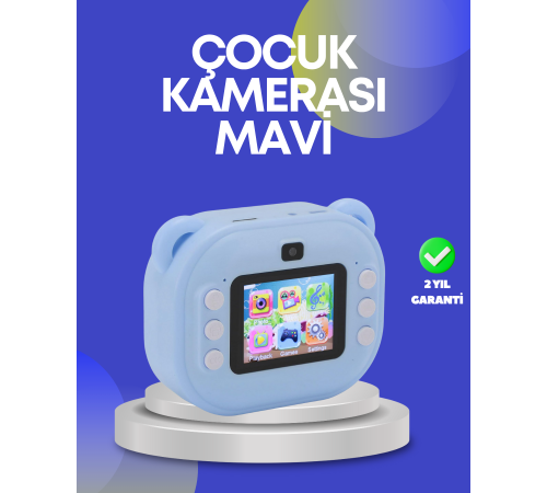 Çocuk Şipşak Kamera – 24MP HD Çift Lensli Termal Baskı Teknolojili