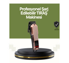 Şarjlı Saç Kesme Makinesi – 4 Kademeli Ayar, LCD Ekran ve Hızlı Şarj Desteği