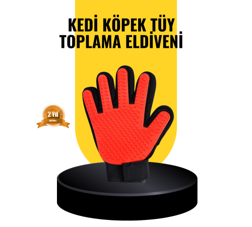 Kedi ve Köpekler İçin Tüy Toplama Eldiveni – Yumuşak Silikonlu Masaj Eldiveni