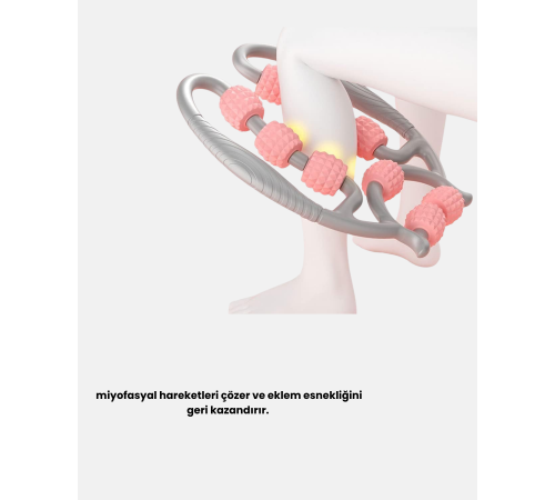 Taşınabilir 3D Masaj Rulosu – Kas Rahatlatıcı ve Yağ Azaltıcı Masaj Cihazı