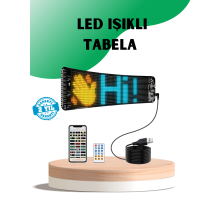 USB Destekli LED Mağaza Tabelası – Renkli RGB Kayan Yazı Paneli
