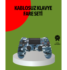 PS4 Kablosuz Oyun Kolu Gecikmesiz Bağlantılı Ergonomik Tasarımlı