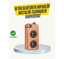 Klasik Görünümlü Bluetooth Hoparlör 360 Derece Stereo ve FM Radyo