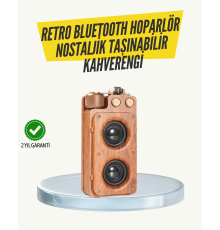 Klasik Görünümlü Bluetooth Hoparlör 360 Derece Stereo ve FM Radyo