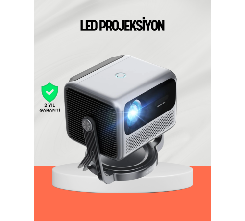 Smart Projector Android TV Yüksek Parlaklık Ev Sineması