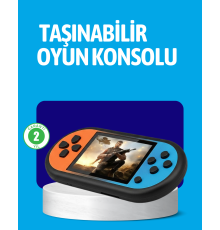 Retro 520 Oyunlu Taşınabilir Konsol HD Ekran USB Şarjlı