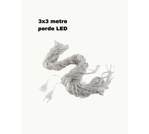 3x3 LED Işık Perdesi Şelale Model İç Dış Mekân Dekorasyonu