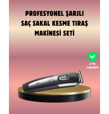 Şarjlı Saç Sakal Kesim Makinesi Detaylı Kesim İçin Hassas Başlıklı