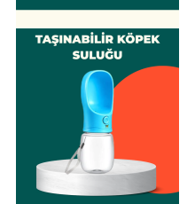 Sızdırma Önleyici Silikon Halkalı Pet Su Dispenseri Gezi Seyahat İçin