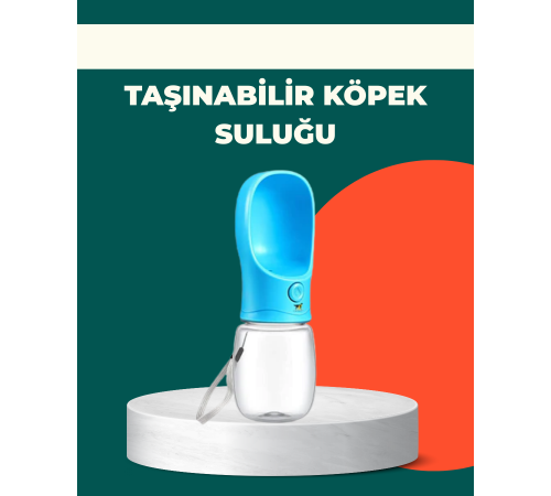 Sızdırma Önleyici Silikon Halkalı Pet Su Dispenseri Gezi Seyahat İçin