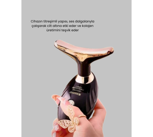 Titreşimli Cilt Gençleştirme Cihazı Yüz ve Boyun Sıkılaştırıcı