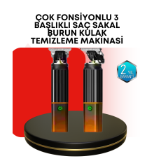 Erkekler İçin Şarjlı 3’ü 1 Arada Trimmer Seti – Güçlü Motor, Sessiz Çalışma