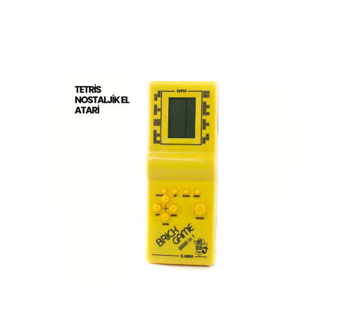 Klasik Gameboy Tetris Oyunu – Taşınabilir Pil ile Çalışan Retro El Konsolu