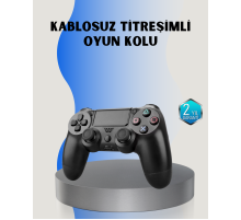 PS4 Uyumlu Kablosuz Oyun Kolu – Gerçekçi Titreşimli Geri Bildirim
