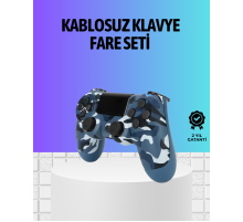 Şarjlı Kablosuz PS4 Oyun Kolu Titreşimli Hassas Kontrol