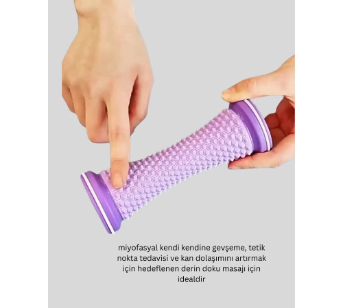 Derin Doku Ayak Masaj Silindiri Plantar Fasiit Topuk Ağrısı İçin