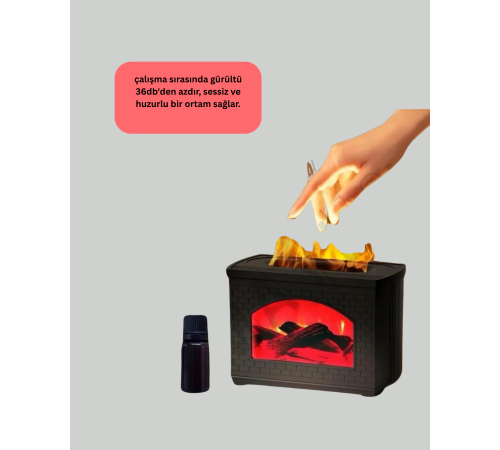 Aromaterapi Destekli Ultrasonik Nemlendirici USB Bağlantılı Sessiz Model