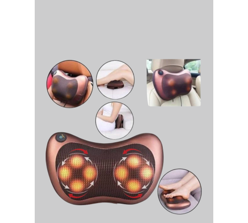 Isıtma Özellikli Derin Yoğurma Masaj Yastığı Priz & Çakmak Girişli