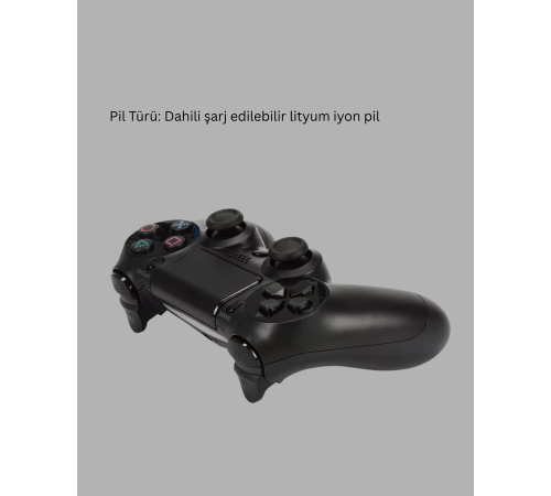 PS4 Uyumlu Kablosuz Oyun Kolu – Titreşimli, Şarjlı ve Ergonomik