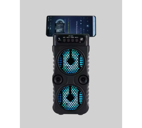 Kablosuz LED Işıklı Bluetooth Hoparlör – FM Radyolu, Mikrofon Girişli