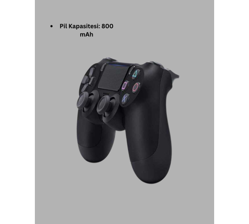 PS4 Uyumlu Kablosuz Oyun Kolu – Titreşimli, Şarjlı ve Ergonomik