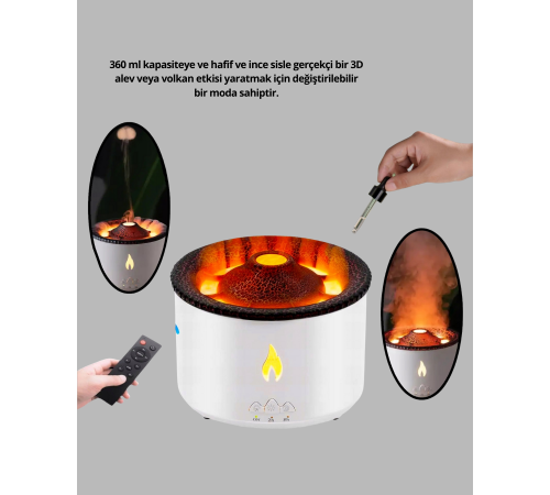 Alevli Aromaterapi Difüzörü