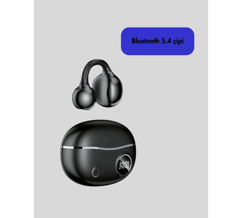 Bluetooth 5.4 Kablosuz Kulaklık – Açık Kulak Güvenli Tasarım ve Hızlı Şarj Özelliği