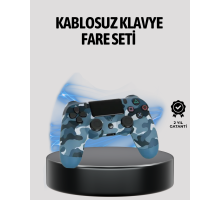 Kablosuz PS4 Controller Çift Motorlu Dayanıklı Gamepad
