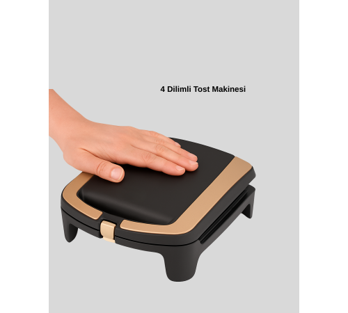 Tost Makinesi Ev Tipi Pratik Kullanım 4 Tost Kapasiteli