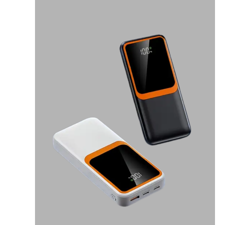 Kompakt 10000 mAh Powerbank – Dijital Göstergeli, Type-C ve Lightning Uyumlu