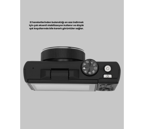 75MP 5K Video Destekli Dijital Kamera 18x Zoom Çok Eksenli Stabilizasyon