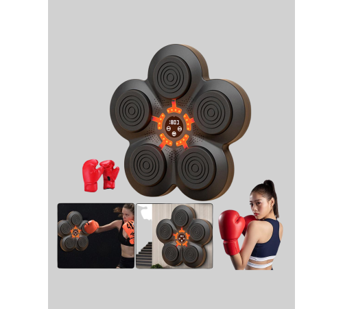 Müzikli Boks Duvar Paneli Akıllı Işık Sistemli Refleks ve Kondisyon Aleti