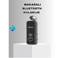 Bluetooth 5.3 Kablosuz Kulaklık Geri Çekilebilir Kablolu ve Ekranlı