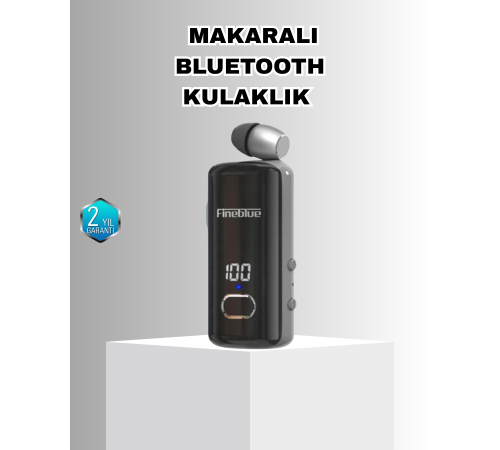 Bluetooth 5.3 Kablosuz Kulaklık Geri Çekilebilir Kablolu ve Ekranlı