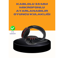 Kırmızı  Kulaklığı Bilgisayar Uyumlu Stereo Yüksek Ses Kaliteli