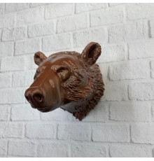 Ayı Başı Duvar Dekoru Modern Asılabilir Heykel 25x19 cm