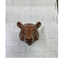 Dekoratif Ayı Duvar Heykeli Asılabilir Hediyelik 25x19 cm