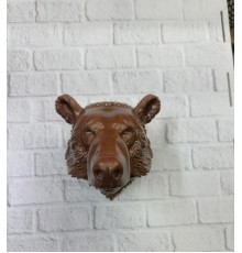 Dekoratif Ayı Duvar Heykeli Asılabilir Hediyelik 25x19 cm